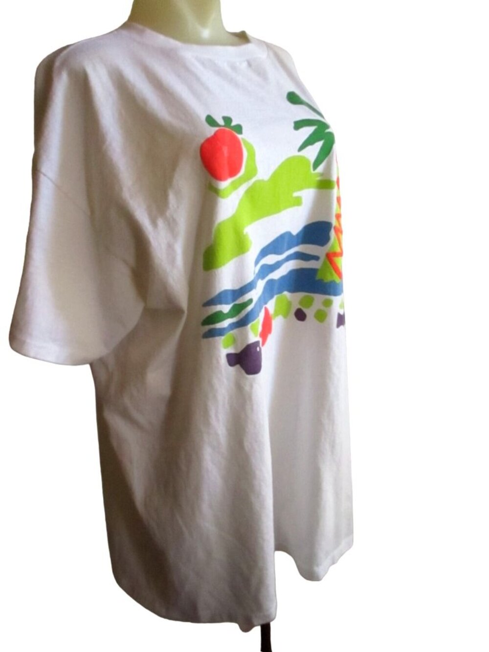 True Vintage T-shirt OSFA Gitano Single Stitch Swimwear Beach Oversize USA Lg
